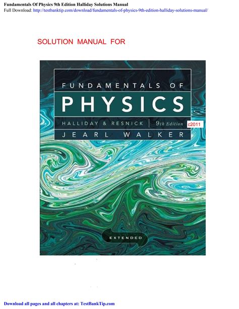 Fundamentals Of Physics 6th Edition Pdf