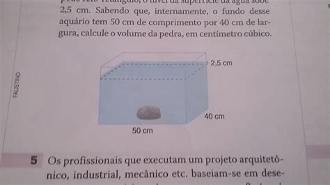 Um Aquario Possui O Formato De Um Paralelep Pedo