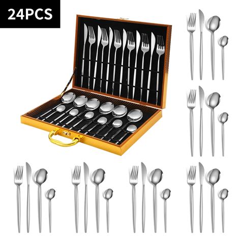 Ménagère 24 Pièces set de couverts de table en aci Walmart