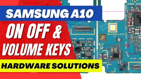 SAMSUNG A10 SM A105 ON OFF VOLUME WAYS Hardware Solutions YouTube