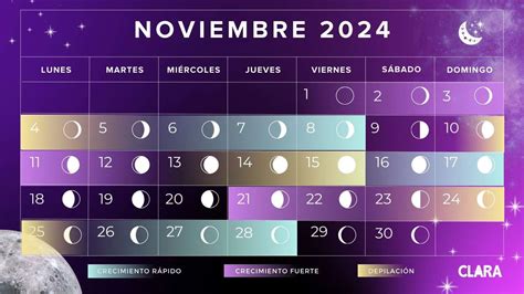 Calendario Lunar De Noviembre Fases Lunares Eclipses Y Lluvia De