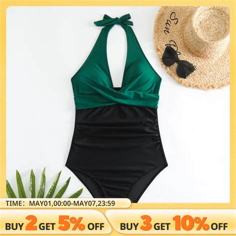 Bonito Traje De Ba O Con Estilo De Una Pieza De Bikini Sexy De Bloque