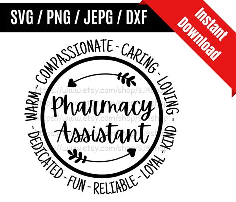 pharmacy assistant svg pharmacy svg pharmacist svg etsy