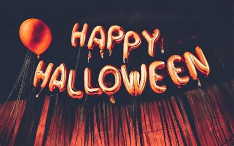 Concepto De Letras De Feliz Halloween Con Fondo De Halloween Generado