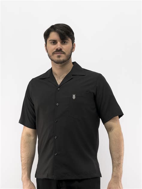 Mens Cuban Casual Shirt Black Made In Miami Usa 5152 Sold Out Mens