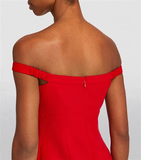 Womens Self Portrait Red Bow Detail Mini Dress Harrods Countrycode