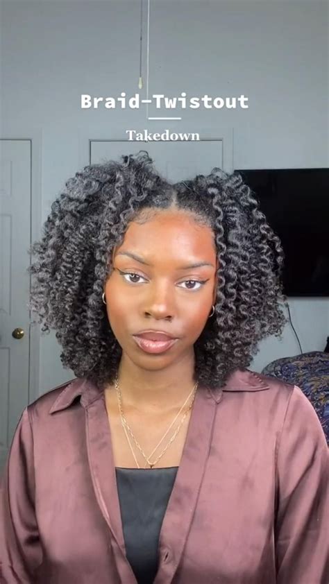 Easy Braids And Braid Out On Natural Hair Artofit