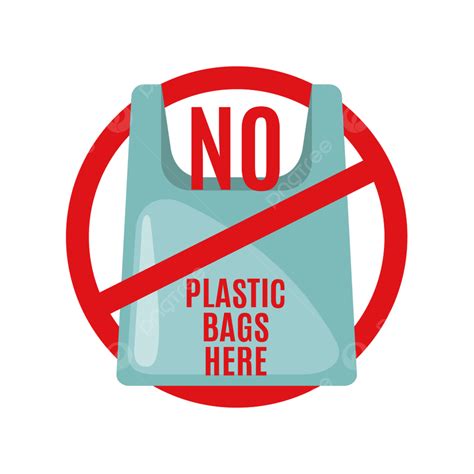 Say No To Plastic Bags Sad Earth Cartoon Vector Image