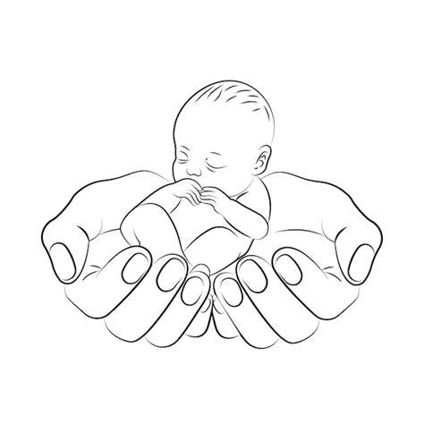 Premium Vector Newborn Baby In Mothers Arms World Prematurity Day