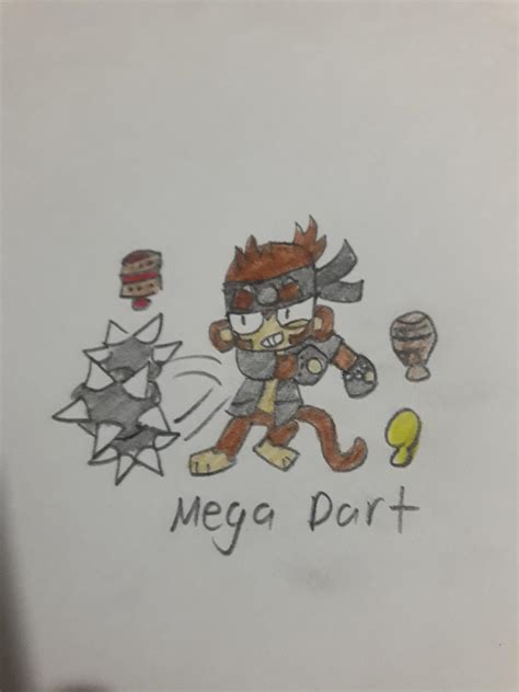 Mega Dart Monkey as Tier 5-0-0 Ultra Juggernaut. : r/btd6