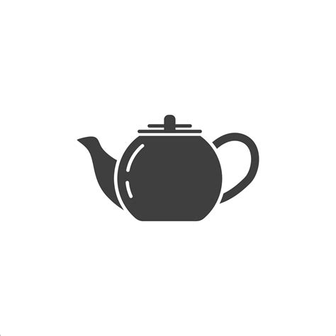 Vector Sign Of The Teapot Symbol Is Isolated On A White Background