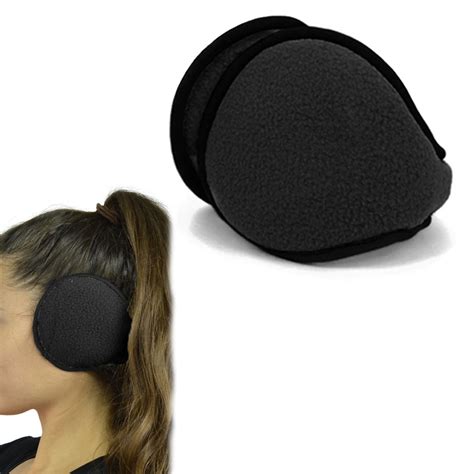 1 Soft Fleece Ear Muff Warmer Winter Basic Polar Fleece Earmuff Grip