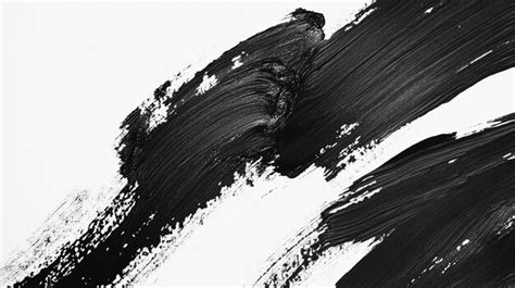 A black and white painting of a black and white paint with a black ink ...