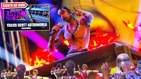 Assisti O Evento Ao Vivo Do Travis Scott Antes Da Hora Fortnite