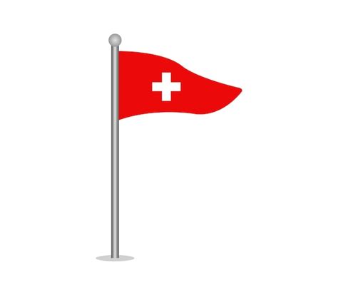 Bandera Suiza Vector Premium