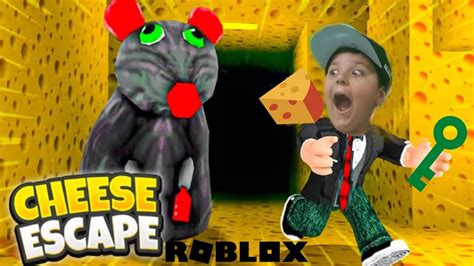 Fugindo Do Rato No Roblox Cheese Escape YouTube