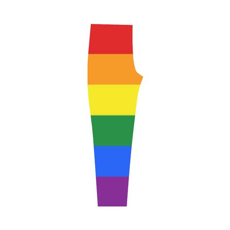 Gay Pride Rainbow Flag Stripes Capri Legging Model L02 ID D346824