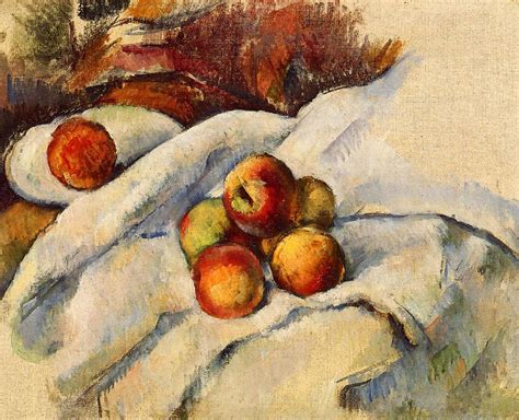 Apples On A Sheet Paul Cezanne WikiArt Org Encyclopedia Of Visual