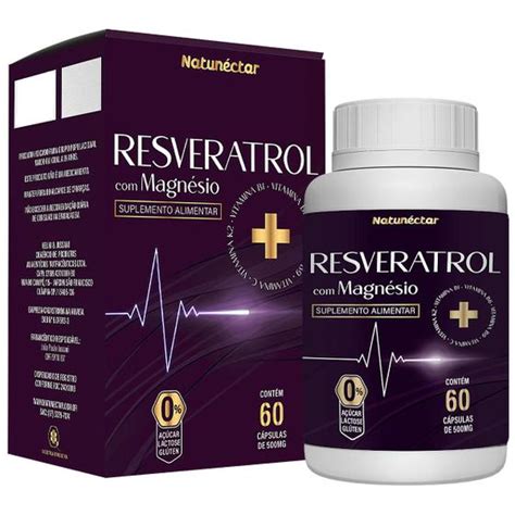 Trans Resveratrol Magn Sio Suplemento Alimentar Natural Vitaminas