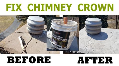 Fix Cracked Chimney Crown Youtube