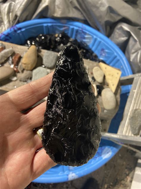 34 best r/flintknapping images on Pholder | Harrison turkey tail made from Dacite.