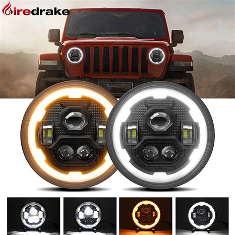 Firedrake Lampe De Sauna Ronde LED Gear Angel Eye Wrangler Jeep Lumi Re