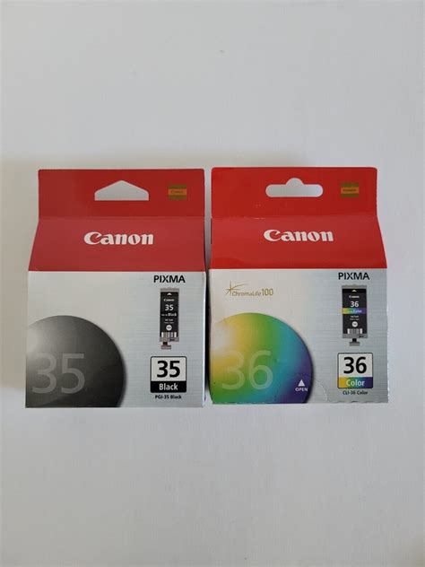 NEW Genuine CANON PGI 35 Black CLI 36 Color Ink Cartridges Sealed