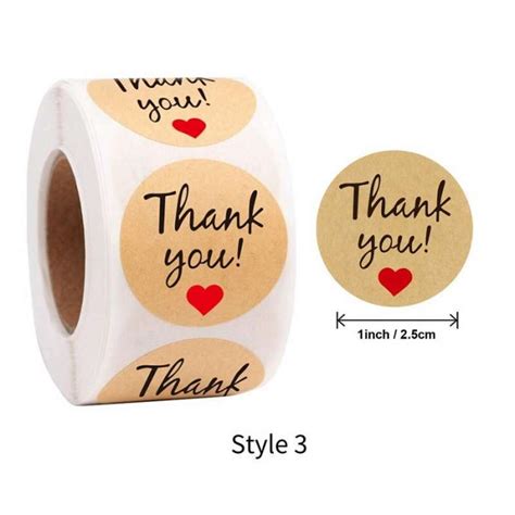 Jual Stiker Label Thank You Buat Paket Dan Hadiah Di Seller