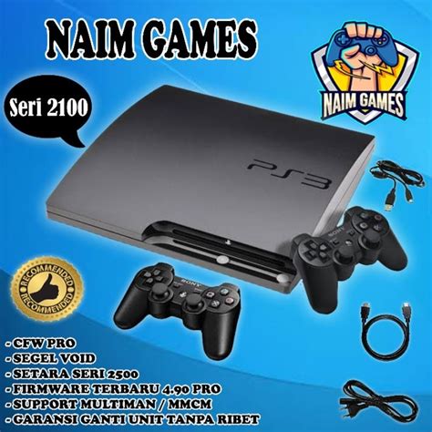 Jual PS3 SLIM CFW Seri 21 1TB PS 3 SLIM SERI 21XX FULL GAME 1000GB