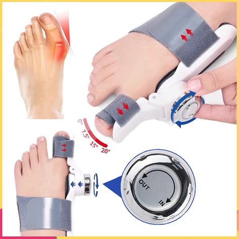 Big Toe Bunion Corrector Toe Seperator Straightener Splint Adjustable