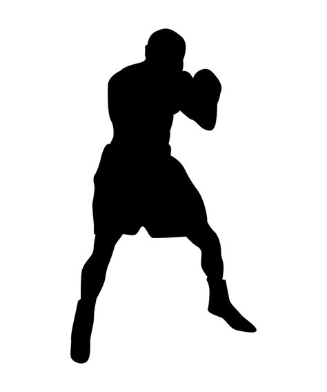 Vector Illustration Of Boxers Silhouette Vector Art At Vecteezy