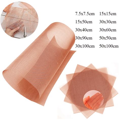 1pcs Copper Mesh 10 200 Mesh Shielding Fabric Filter Copper Screen Dry Sift Screens Signal