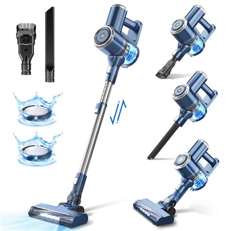 Prettycare Cordless Stick Vacuum Cleaner Lightweight Upright For Carpet