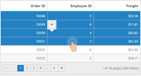 Php Grid Control Editable Datagrid Syncfusion