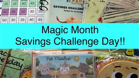 Cash Stuffing Savings Challenges L Magic Month L Challenge L Taco