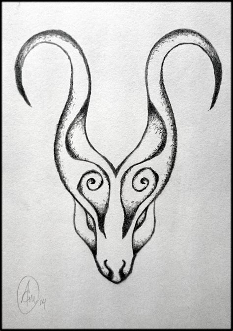 Aries Tattoo Drawing 1 By Blazedev86 Traditional Art Drawings Other