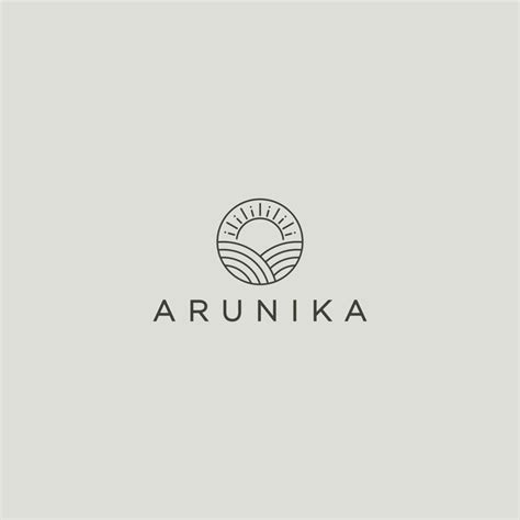 The Logo For An Artisan Brand Called Arunika Which Has Been Designed