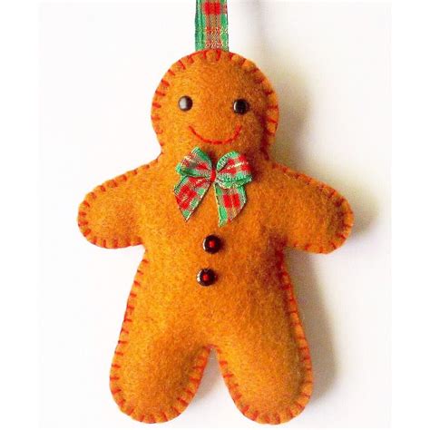 Felt Gingerbread Man Pattern Felt Ornaments Patterns Felt Patterns