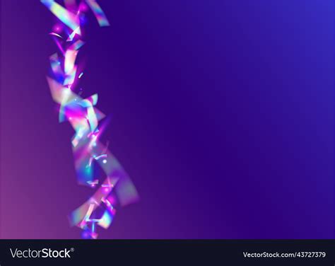 Hologram texture metal flyer bright foil purple Vector Image