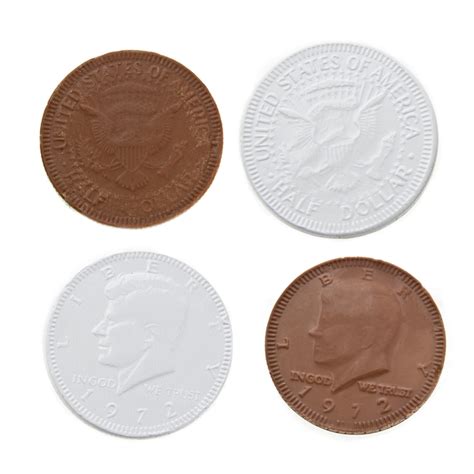 White Chocolate Coins - 1 LB Bag • Chocolate Coins • Bulk Chocolate ...