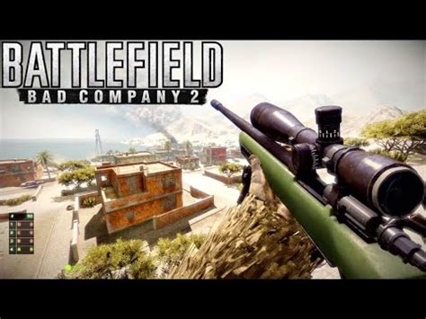 Battlefield Bad Company 2 Multiplayer Sniping On Arica Harbor YouTube