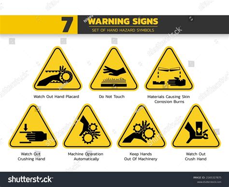 Hand Hazard Sign Photos And Images Shutterstock