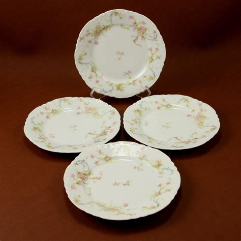 Hutschenreuther Bavaria China 4 Plates Pink Roses By Charmings