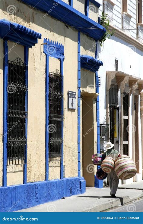 Cartagena De Indias Architecture. Colombia Stock Photo - Image of ...