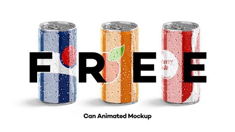 Free Soda Can Mockup Presentation Youtube