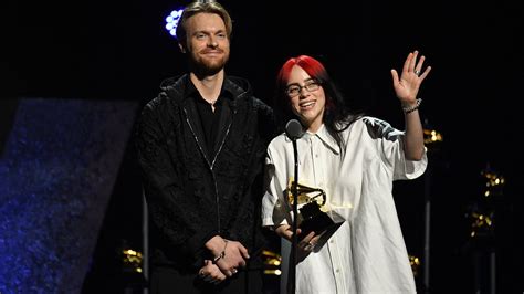 Billie Eilish And Finneas O Connell Accept The Grammy Award For Best