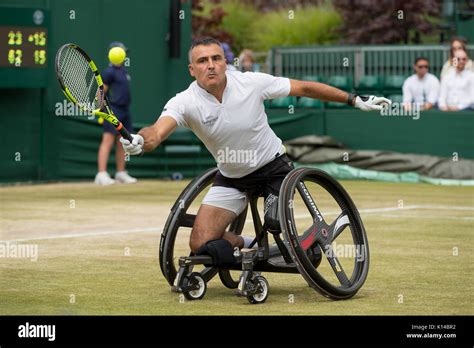 Wheelchair Tennis Player Stephane Houdet Of France At The Gentlemen S