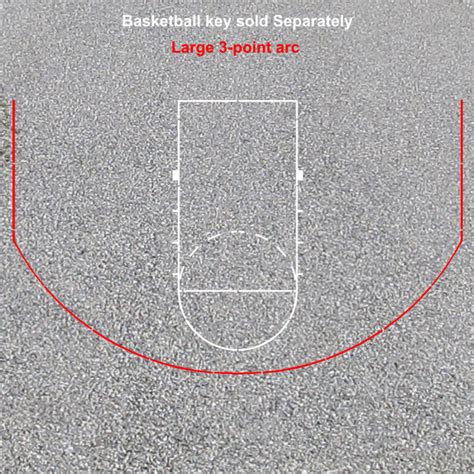 3 Point Arc For Basketball Key Large Fast Line