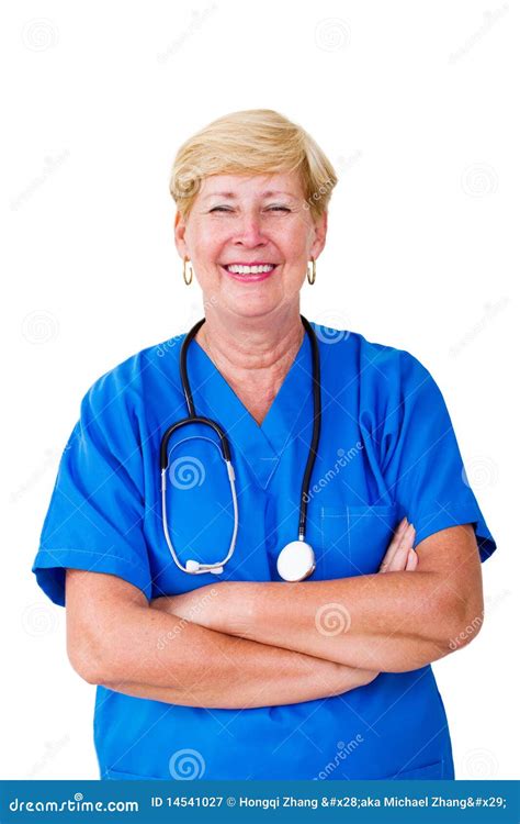 Happy Senior Nurse Royalty Free Stock Photography - Image: 14541027