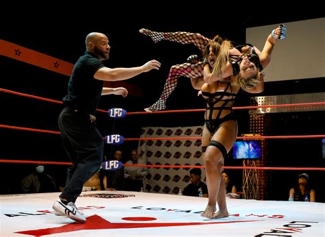 Lingerie Fighting Championships See Women In Fishnet Stockings And